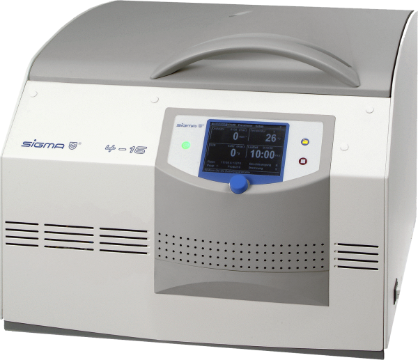 SIGMA 4- 16 Высокоскоростная центрифуга для больших объемов SIGMA 4- 16 Высокоскоростная центрифуга для больших объемов